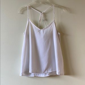 Hollister white tank top
